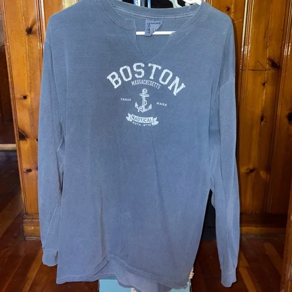 Boston Nautical Men's Blue Shirt - Picture 1 of 1